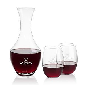 Oldham Carafe & Carlita Stemless Wine