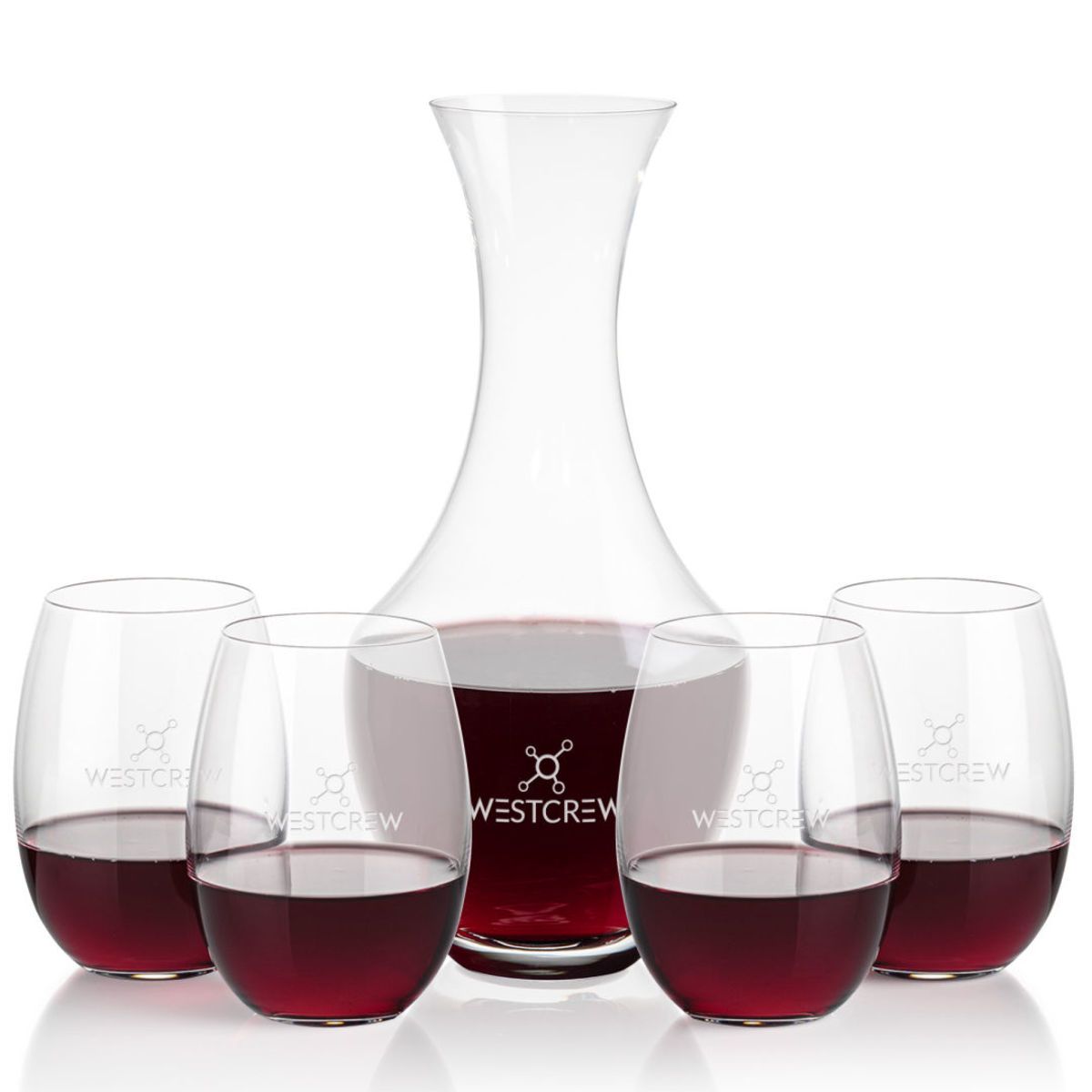 Oldham Carafe & Carlita Stemless Wine