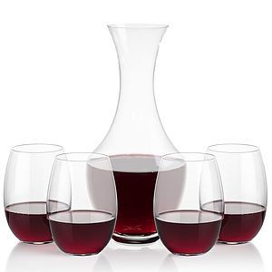 Oldham Carafe & Carlita Stemless Wine