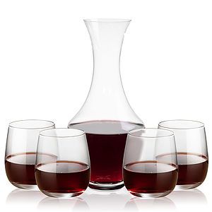Oldham Carafe & Crestview Stemless Wine