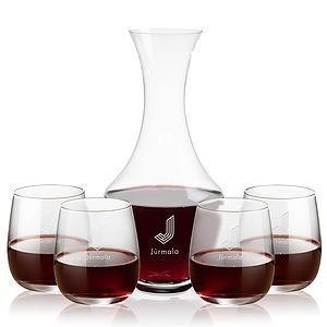 Oldham Carafe & Crestview Stemless Wine