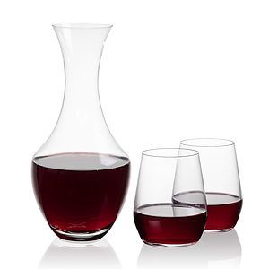 Oldham Carafe & Germain Stemless Wine