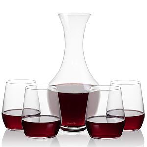 Oldham Carafe & Germain Stemless Wine