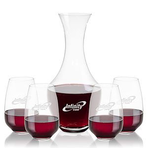 Oldham Carafe & Oldham Stemless Wine