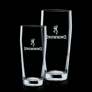 Wilmington Beer Glass - Deep Etch