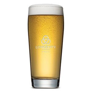 Wilmington Beer Glass - Deep Etch