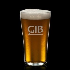 Caldecott Beer Glass - Deep Etch 