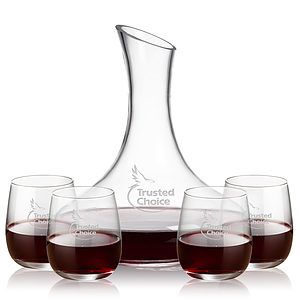 Kanata Carafe & Crestview Stemless Wine