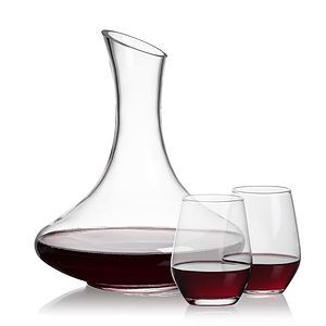 Kanata Carafe & Mandelay Stemless Wine