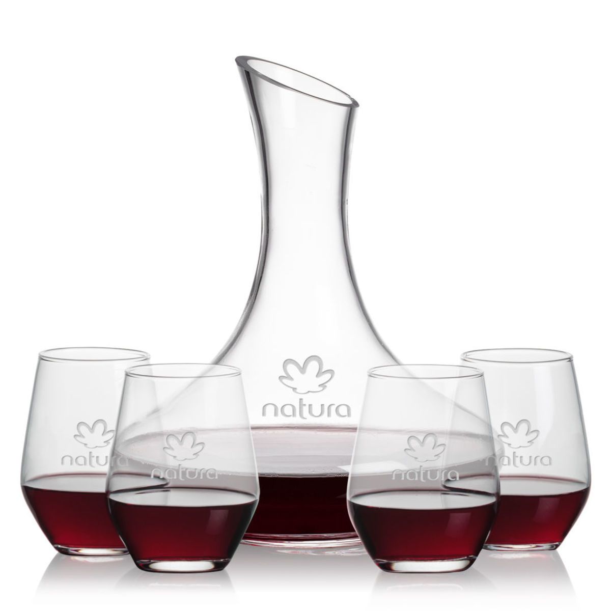 Kanata Carafe & Mandelay Stemless Wine