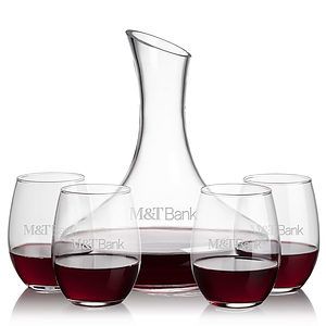 Kanata Carafe & Stanford Stemless Wine