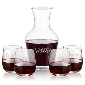 Summit Carafe & Crestview Stemless Wine