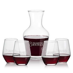 Summit Carafe & Mandelay Stemless Wine