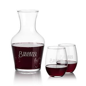 Summit Carafe & Stanford Stemless Wine