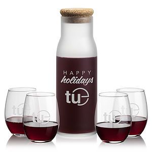 Yarmouth Carafe & Stanford Stemless Wine
