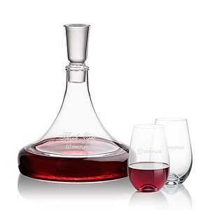 Ashby Decanter & Boston Stemless Wine