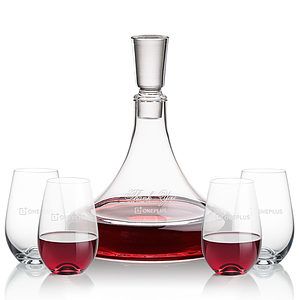 Ashby Decanter & Boston Stemless Wine