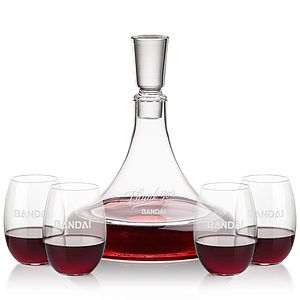 Ashby Decanter & Carlita Stemless Wine