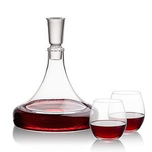 Ashby Decanter & Redmond Stemless Wine