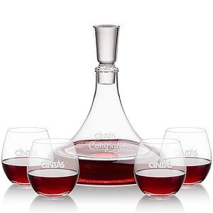 Ashby Decanter & Redmond Stemless Wine