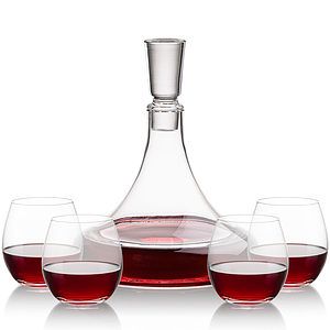 Ashby Decanter & Redmond Stemless Wine