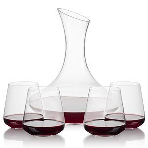 Hampton Carafe & Crestview Stemless Wine