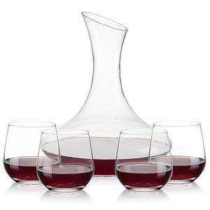 Hampton Carafe & Garland Stemless Wine