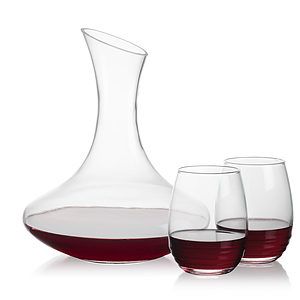 Hampton Carafe & Redmond Stemless Wine