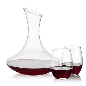 Hampton Carafe & Stanford Stemless Wine