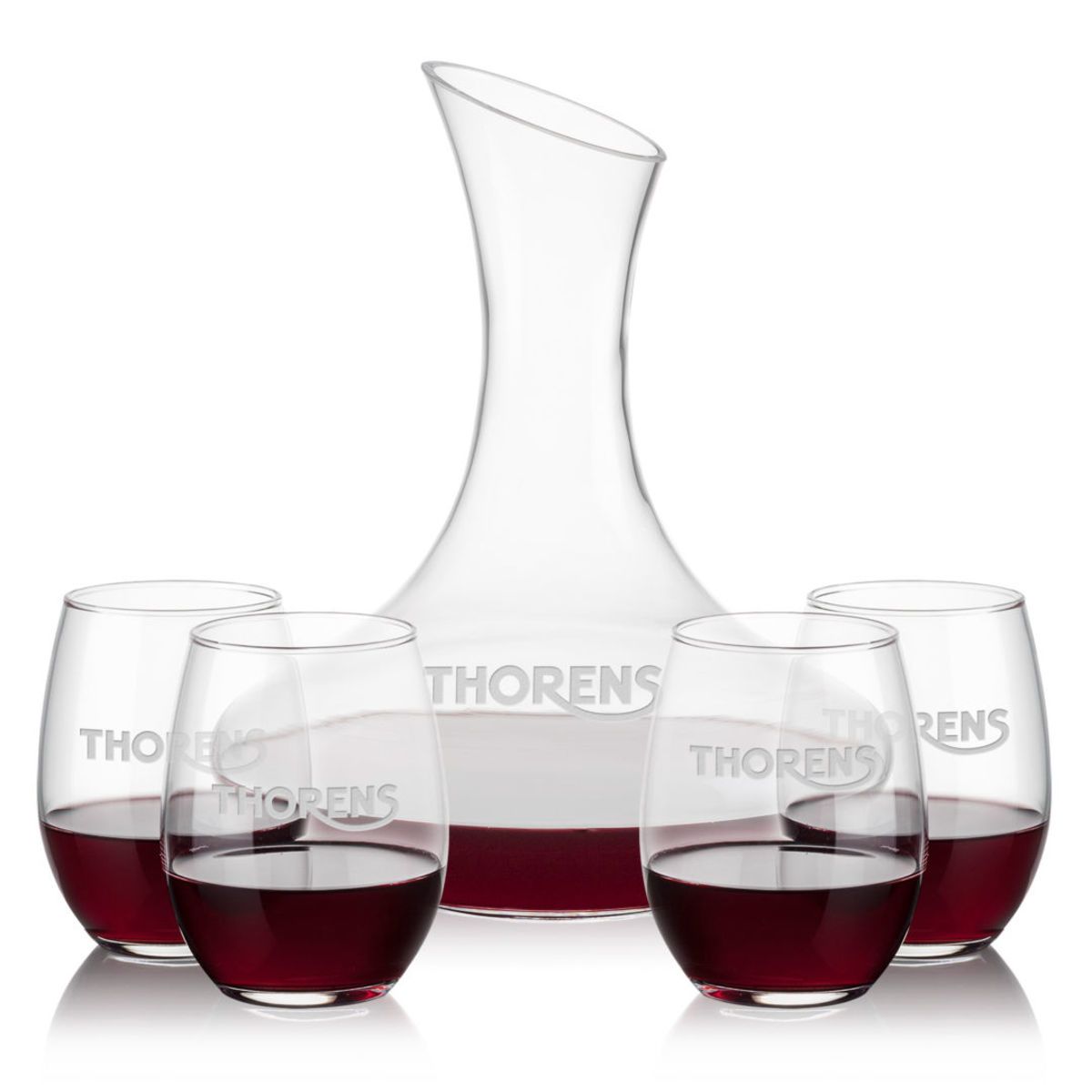 Hampton Carafe & Stanford Stemless Wine