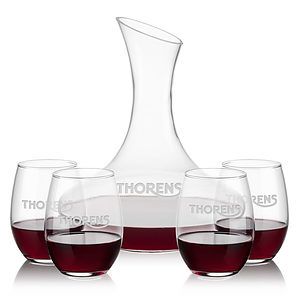 Hampton Carafe & Stanford Stemless Wine