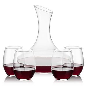 Hampton Carafe & Stanford Stemless Wine