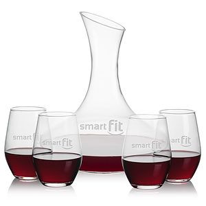 Hampton Carafe & Vale Stemless Wine