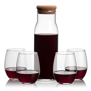 Aviston Carafe & Stanford Stemless Wine