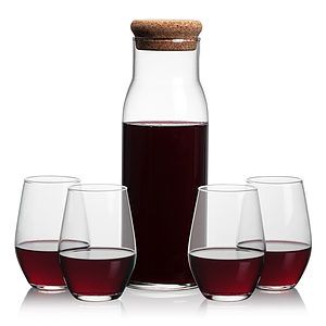 Aviston Carafe & Vale Stemless Wine