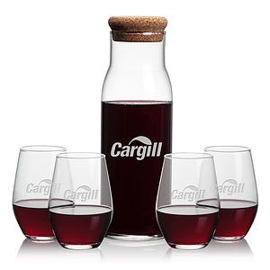 Aviston Carafe & Vale Stemless Wine