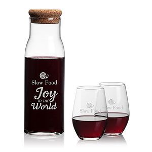 Aviston Carafe & Vale Stemless Wine