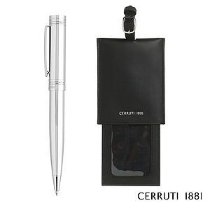 Cerruti 1881® Zoom Luggage Tag & Ballpoint Pen Gift Set