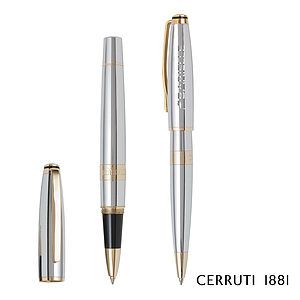 Cerruti 1881® Bicolore Ballpoint Pen & Rollerball Pen Gift Set