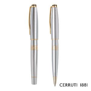Cerruti 1881® Bicolore Ballpoint Pen & Rollerball Pen Gift Set