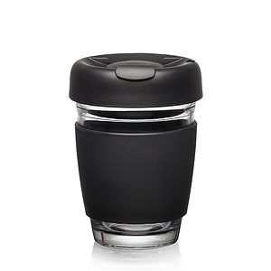 Retiro Borosilicate Glass Tumbler w/Silicone Lid - 8oz