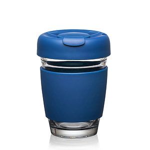 Retiro Borosilicate Glass Tumbler w/Silicone Lid - 8oz