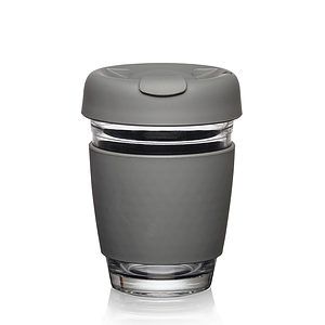 Retiro Borosilicate Glass Tumbler w/Silicone Lid - 8oz