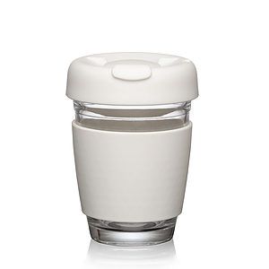 Retiro Borosilicate Glass Tumbler w/Silicone Lid - 8oz