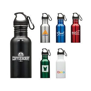 Wide Mouth Bottle with Carabiner - 16oz