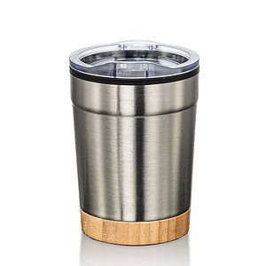 Eduardo Double Wall Tumbler w/Bamboo Base - 12oz 