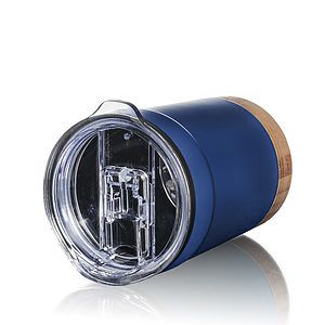 Eduardo Double Wall Tumbler w/Bamboo Base - 12oz 