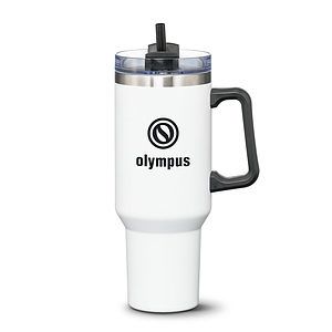Compeer Handle Travel Mug w/Straw - 40oz