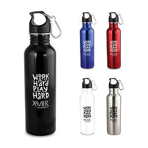 Wide Mouth Flair Bottle with Carabiner - 25oz