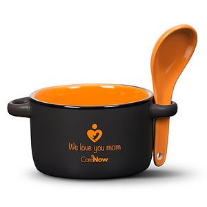 Merritt Soup Mug & Spoon - Imprinted